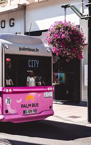 Bus/Tram in Cannes