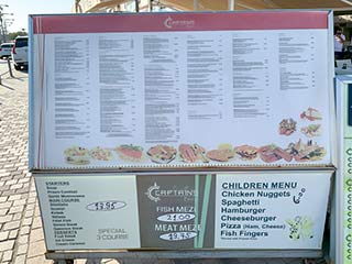 Cyprus Restaurant and Cafe Prices - TravelPriceWatch.com