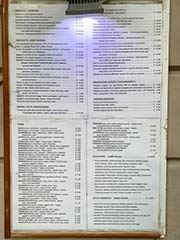 Restaurant prices Genoa, Italy