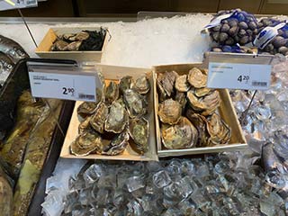 Oyster prices in Helsinki