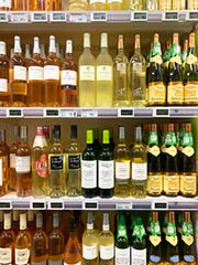 White wine prices Menton, France