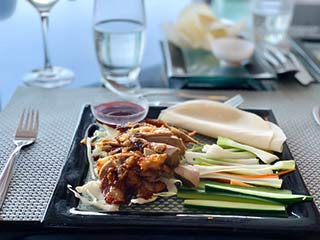 Crispy Duck at Asian a la carte Mitsis Rodos Village Beach Hotel & Spa