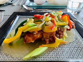 ATHAI PLA JIAN PERCH FILLET Asian a la carte Mitsis Rodos Village Beach Hotel & Spa