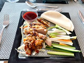 Crispy Duck at Asian a la carte Mitsis Rodos Village Beach Hotel & Spa