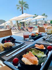 Mitsis Rodos Village Beach Hotel & Spa brunch at Pan Asian