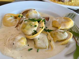 Tortellini at Italian restaurant Mitsis Rodos Village Beach Hotel & Spa