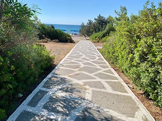 Road to the beach Mitsis Rodos Village Beach Hotel & Spa