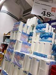 Toilet paper prices Stockholm Sweden