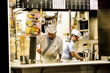 Dining in Tokyo Japan